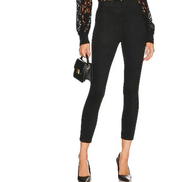 NWT Women’s L’Agence Nini High Rise Crop Pull On Pant in Black SZ S - Picture 1 of 8